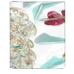 Panarea Patterned Polychrome White Tablecloth