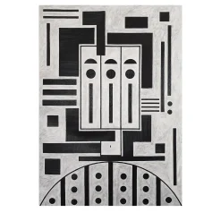 Panel N. 6 Head with Rectangles