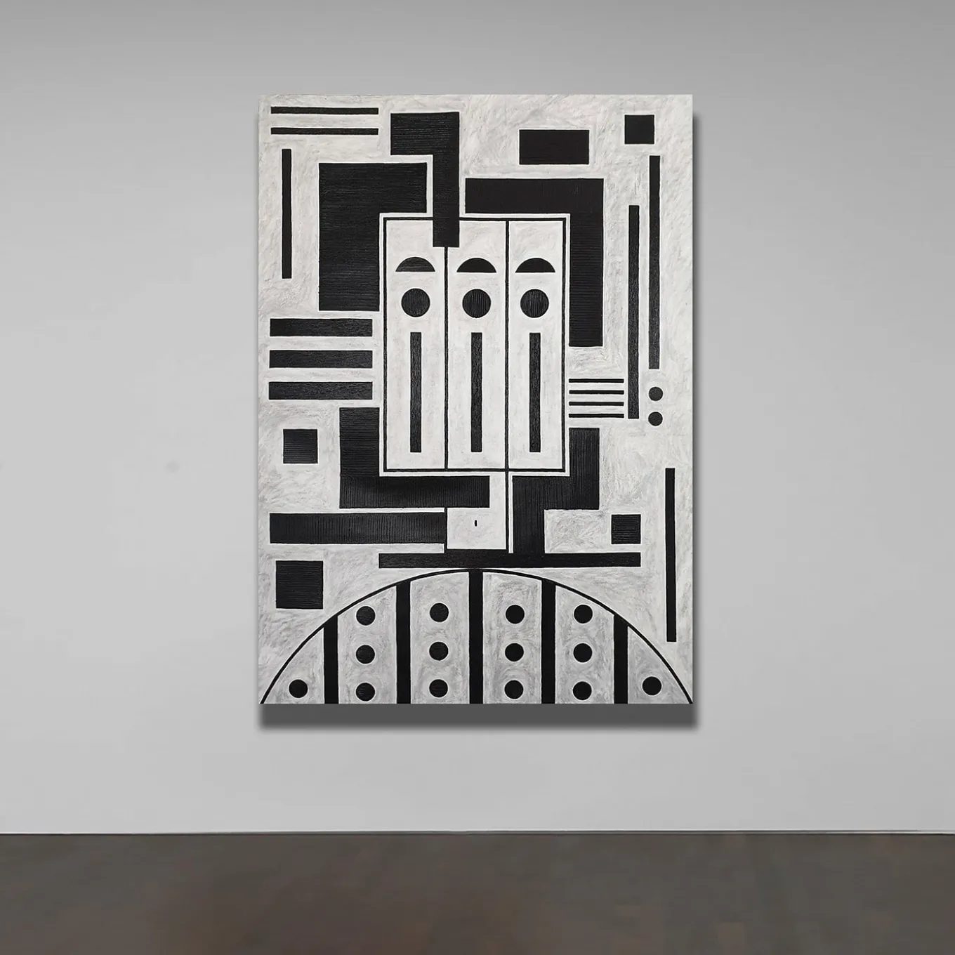 Panel N. 6 Head with Rectangles