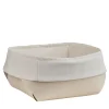Panna Cotta Leather With Removable Cotton Bag Bread Basket