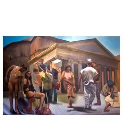 Pantomima Phanteon Oil on Linen Painting