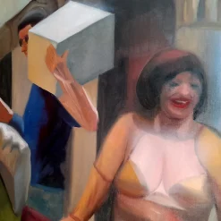 Pantomima Phanteon Oil on Linen Painting