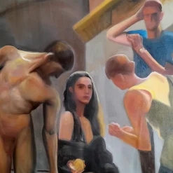 Pantomima Phanteon Oil on Linen Painting