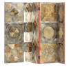 Para-vimento gold brass Room Divider by Giampiero Bodino