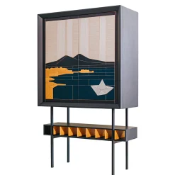 Parthenope Polychrome Wooden Cabinet