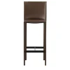 Pasqualina Brown Leather Counter Stool by Grassi&Bianchi