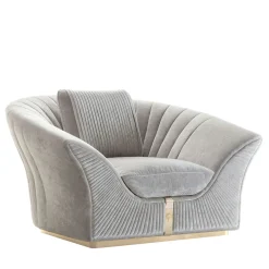 Passion Gray Armchair by Castello Lagravinese Studio