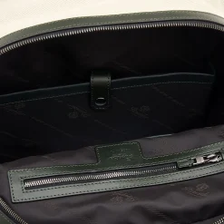 Passion Green Leather Tennis Backpack