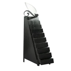 Passo D'Ombra Matte Laquered Black Wood Chest Of Drawers