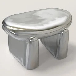 Pau V2 Silver Stool