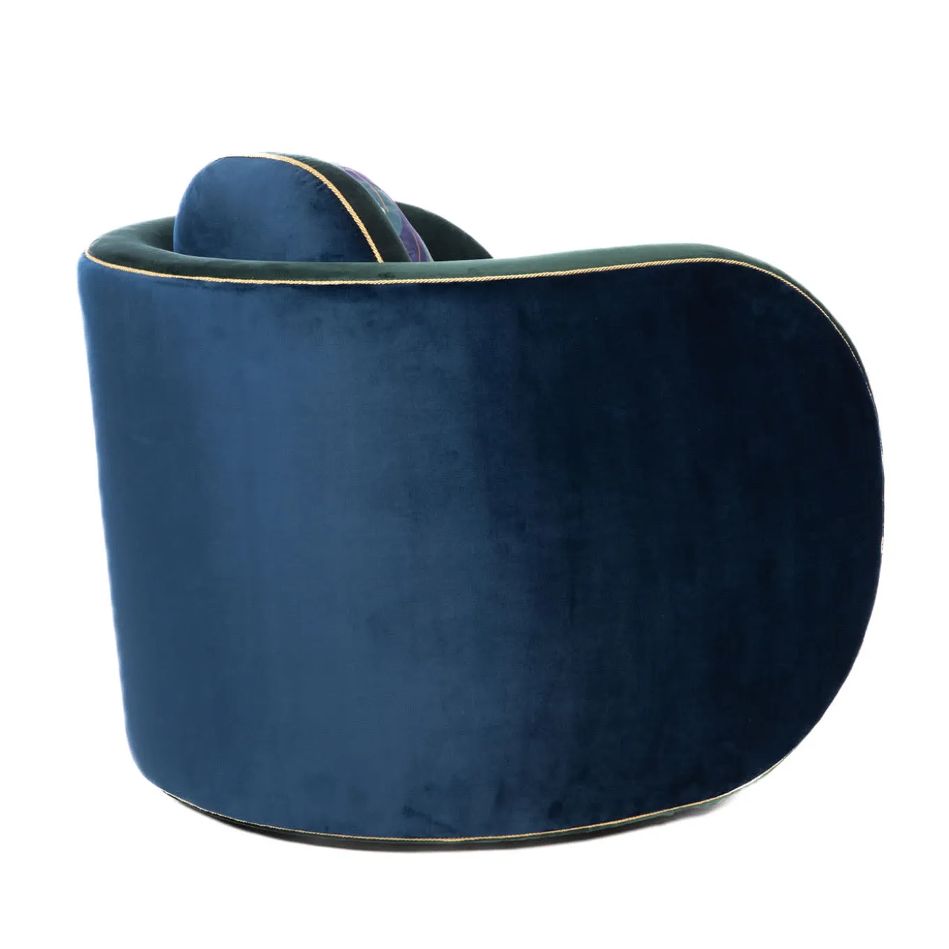 Pavo Velvet Green Armchair by Antonio Aricò