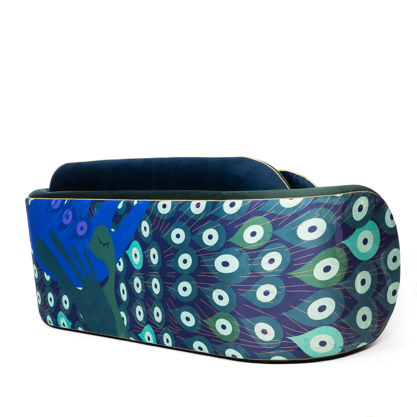 Pavo Velvet Green Sofa by Antonio Aricò