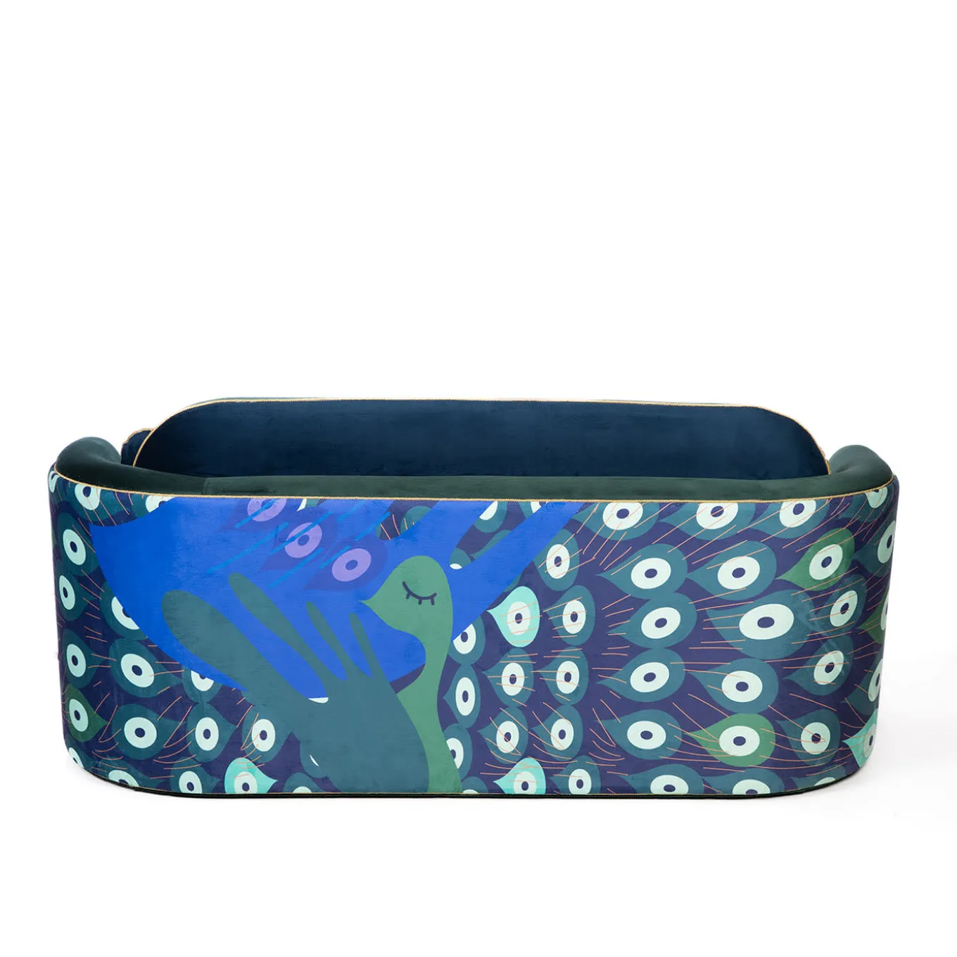 Pavo Velvet Green Sofa by Antonio Aricò