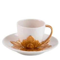 PEACOCK COFFEE CUP - GOLD #2