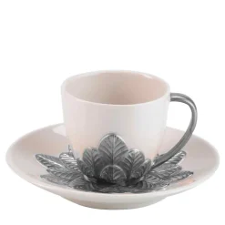 PEACOCK COFFEE CUP - SILVER