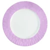 PEACOCK DINNER PLATE - LILAC
