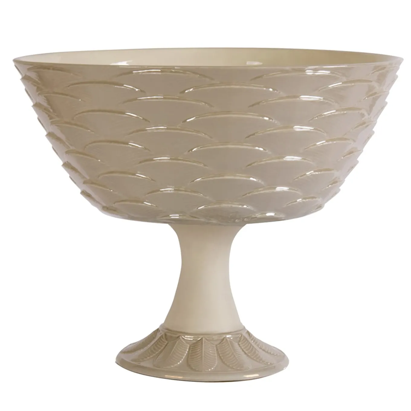 PEACOCK FRUIT STAND - BEIGE