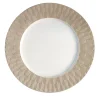 PEACOCK LAY PLATE - BEIGE