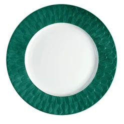 PEACOCK LAY PLATE - GREEN