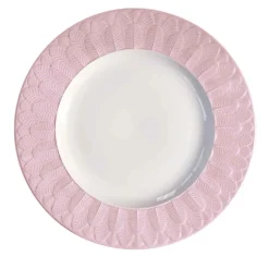 PEACOCK LAY PLATE - PINK