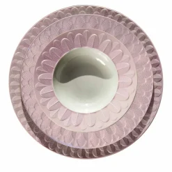 PEACOCK LAY PLATE - PINK