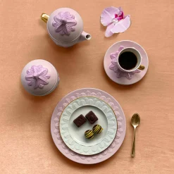 PEACOCK LAY PLATE - PINK