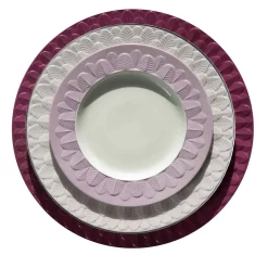 PEACOCK LAY PLATE - PURPLE #2