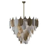 Peacock Medium Gold Chandelier