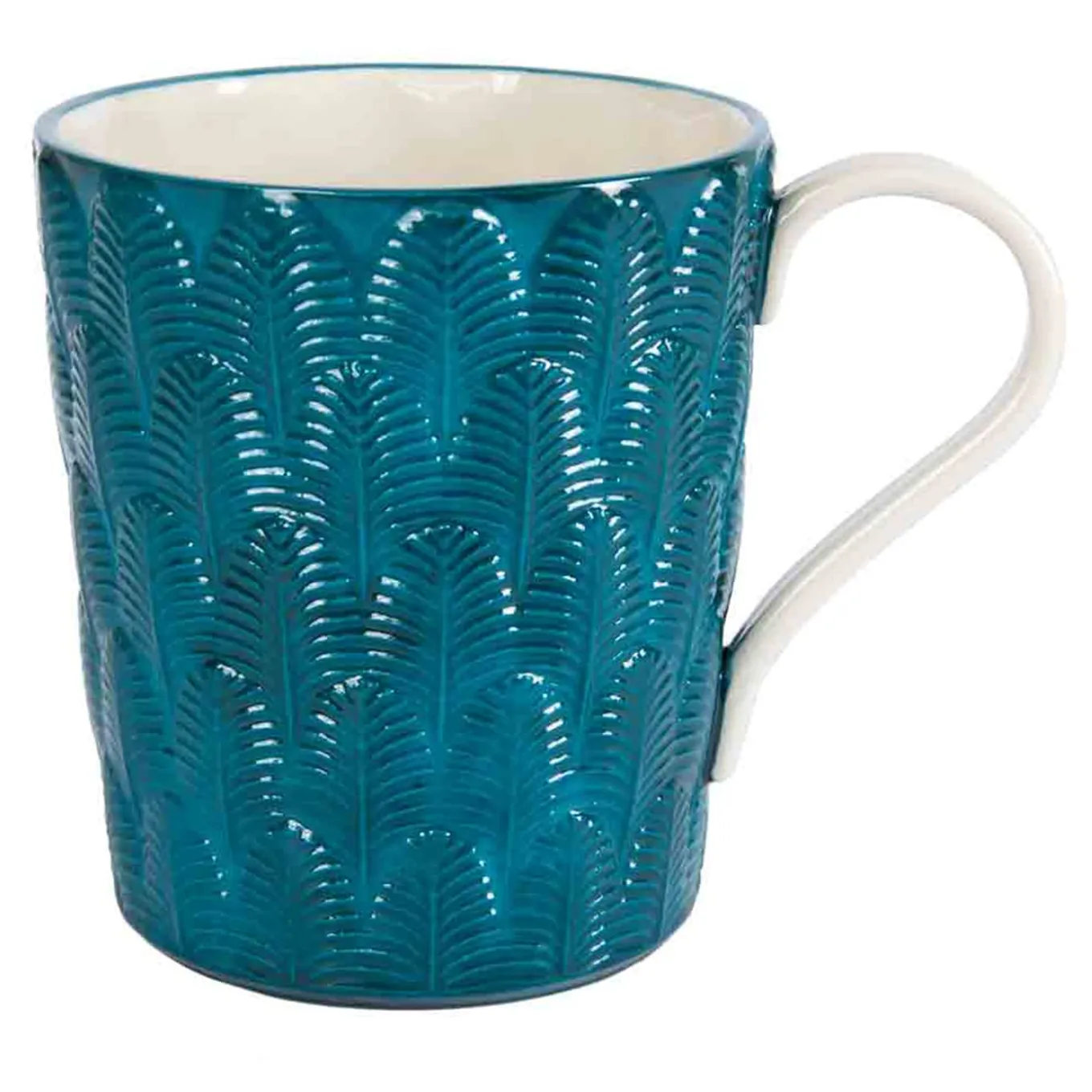 PEACOCK MUG - BLUE