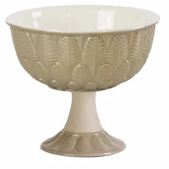 PEACOCK SMALL FRUIT STAND - BEIGE