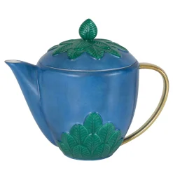 PEACOCK TEA POT - BLUE