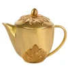 PEACOCK TEA POT - GOLD