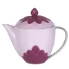 PEACOCK TEA POT - PURPLE AND SILVER