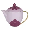 PEACOCK TEA POT - PURPLE AND GOLD