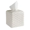 PEACOCK TISSUE BOX - WHITE #2