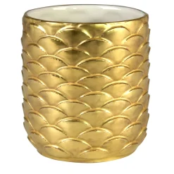 PEACOCK TOOTHBRUSH HOLDER - GOLD