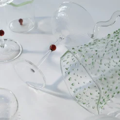 Pearl Emerald Amber Set of 6 Wine Glasses