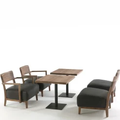 Pebbles Small Square Bistro Table by Terry Dwan