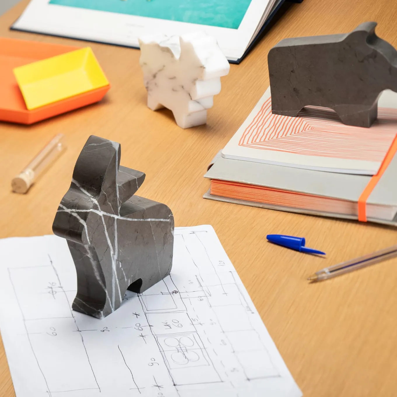 Pecorella Small White Statuette by Alessandra Grasso