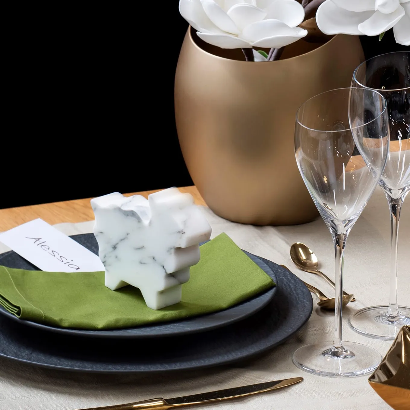 Pecorella Small White Statuette by Alessandra Grasso