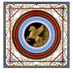 Pegaso Mythological Gold Art Panel