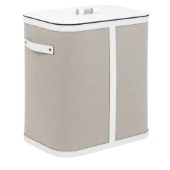 Penelope Leather Laundry Basket