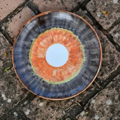 Peonia Handpainted Polychrome Ceramic Plate #2