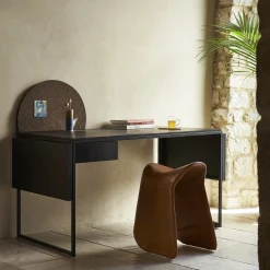 Pepe Brown Stool by Raffaella Mangiarotti