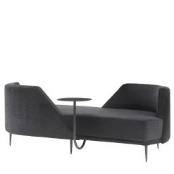 Pergy Vis-à-Vis Black Sofa