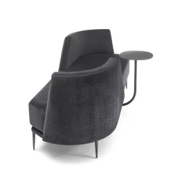 Pergy Vis-à-Vis Black Sofa