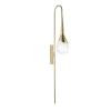 Perpetua Wall Sconce in Brass Smooth Texture