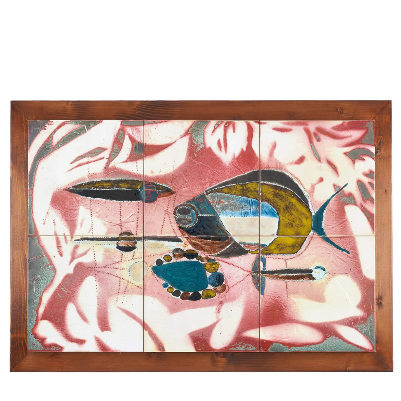 Pesci nel Mediterraneo 6-Tile Ceramic Decorative Panel