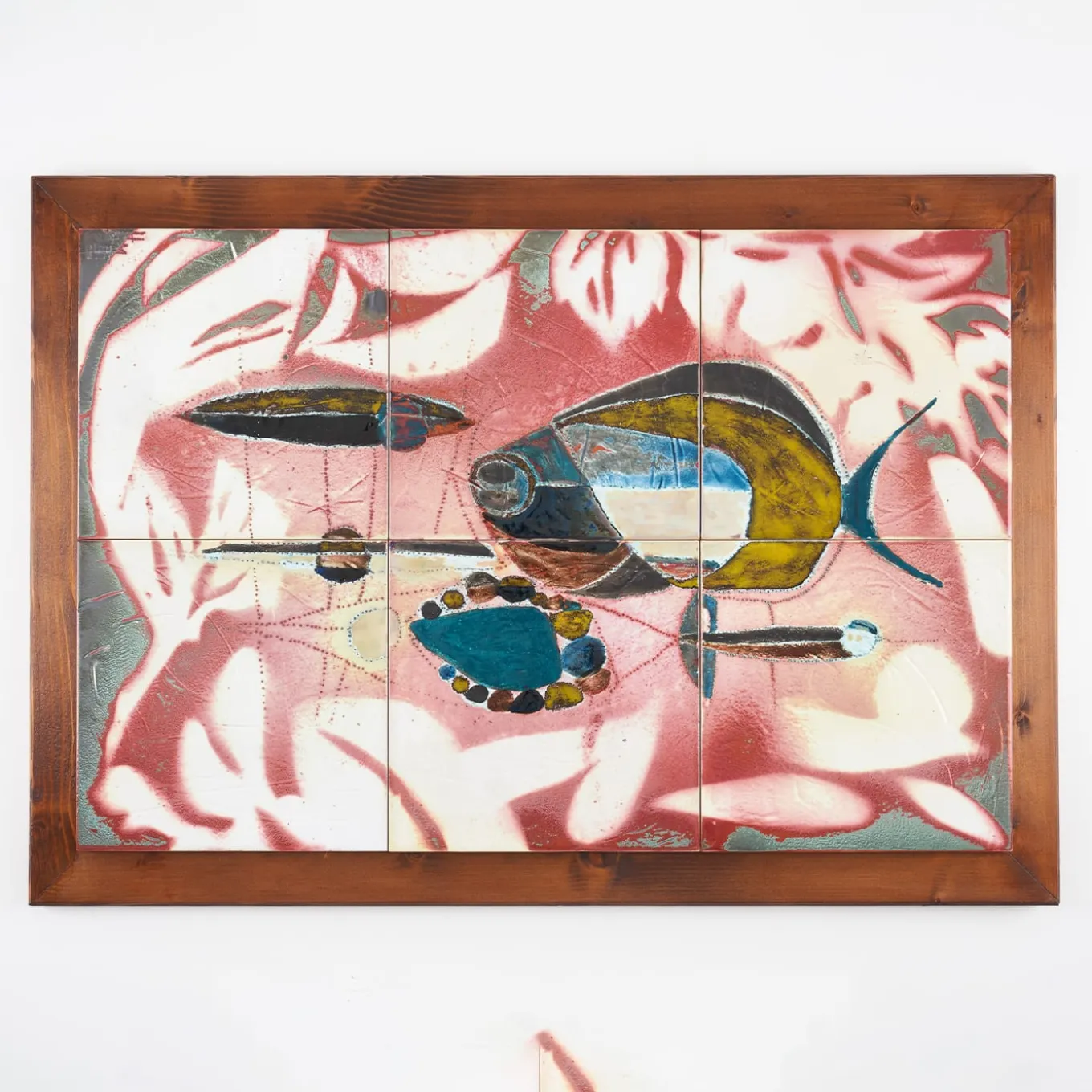 Pesci nel Mediterraneo 6-Tile Ceramic Decorative Panel
