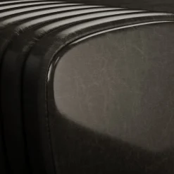 Petit Arret BLACK LEATHER BENCH